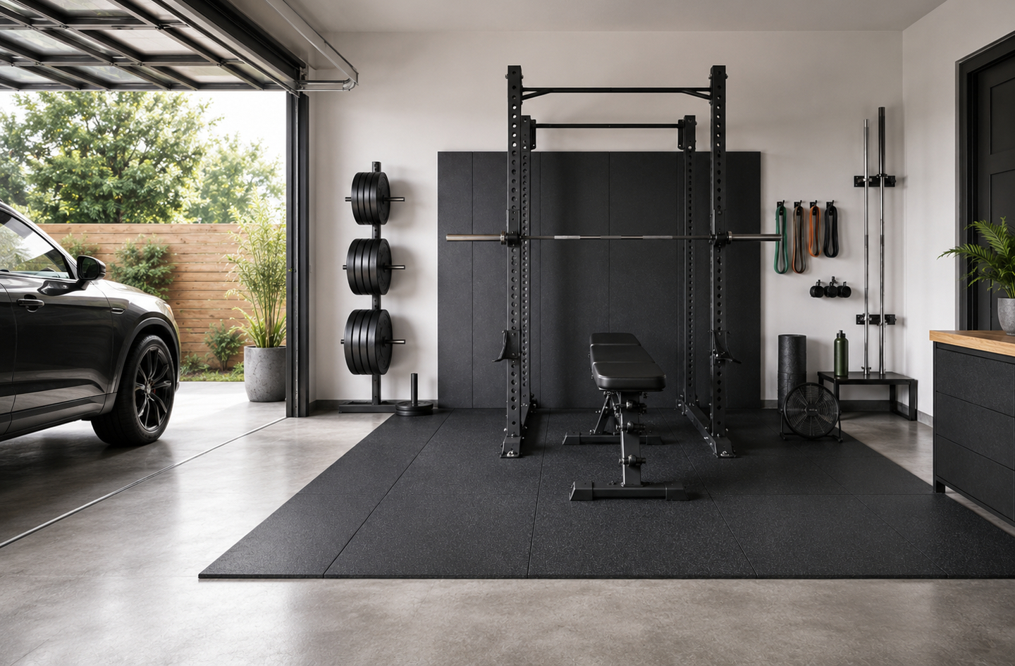 Garage Gym Equipment Judged by Concrete, Cold, and Clearance