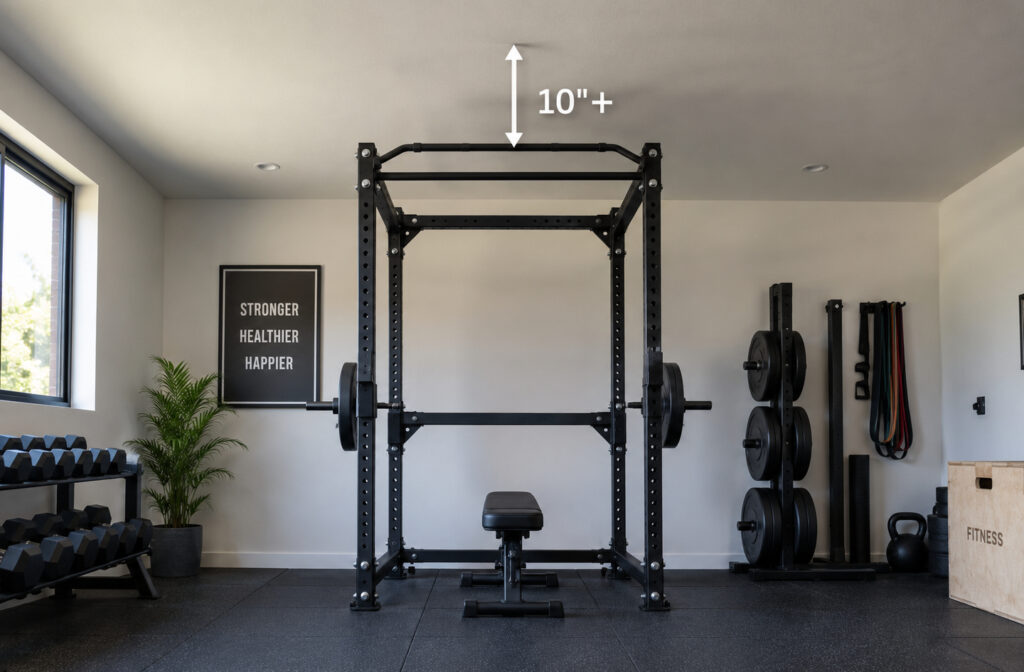 Power Rack Ceiling Height: Check Rack, Pull-Up, and Press Clearance
