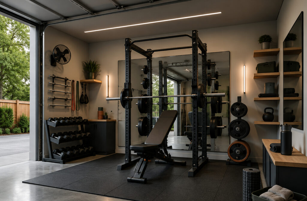 Garage Gym Equipment Judged by Concrete, Cold, and Clearance